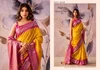 Rang Upavan By Rajpath Tissue Silk Zari Weaving Border Saree